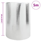 vidaXL Heizkörper-Reflektorfolie Silber 5 x 0,6 m Polyethylen