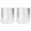 vidaXL Heizkörper-Reflektorfolie 2 pcs Silber 25 x 0,5 m Polyethylen