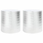 vidaXL Heizkörper-Reflektorfolie 2 pcs Silber 25 x 0,5 m Polyethylen