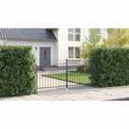 vidaXL Doppeltor mit Schloss Woerden Grau 299,5 x 149,5 cm Stahl