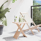 vidaXL Couchtisch Braun 33 x 33 x 40,5 cm Massivholz aus Walnuss