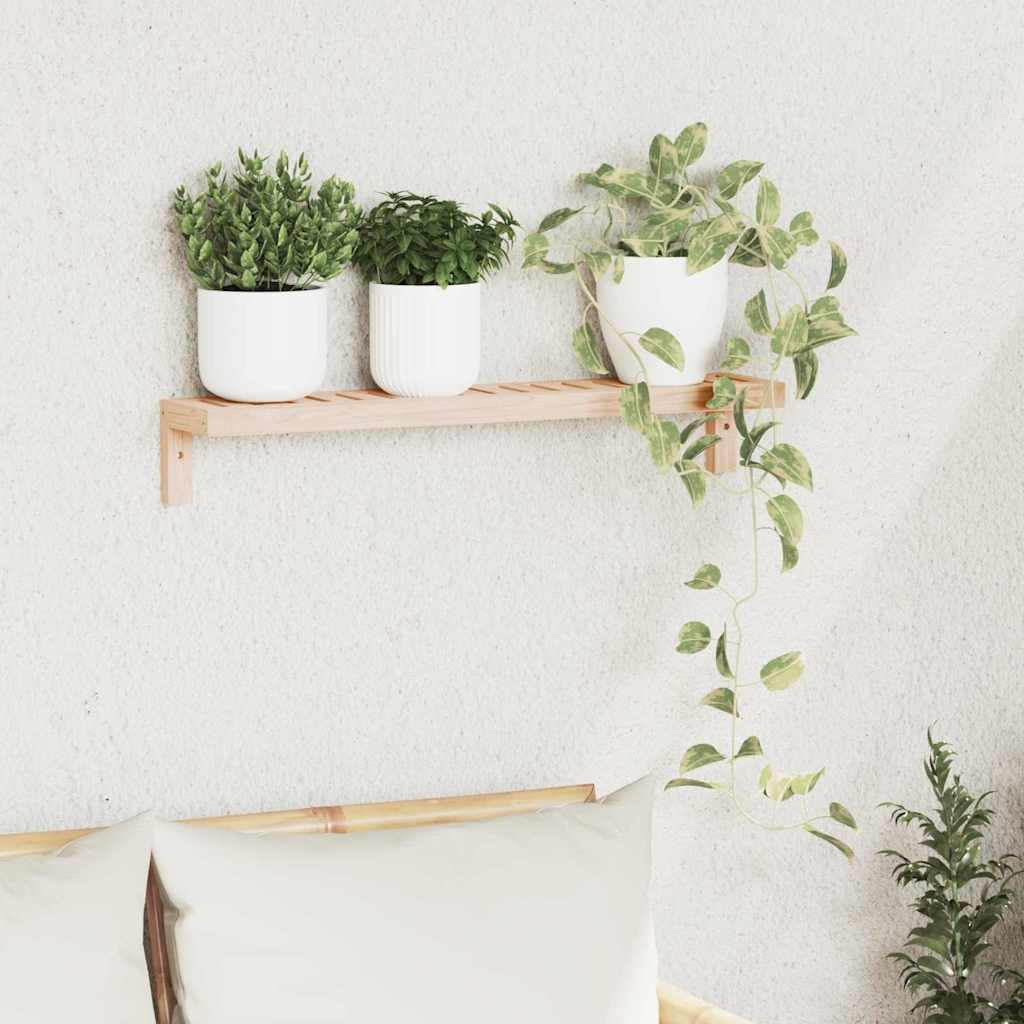 vidaXL Wandhängeregal Natur 62 x 10 x 12,5 cm Massivholz aus Walnuss