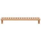 vidaXL Wandhängeregal Natur 62 x 10 x 12,5 cm Massivholz aus Walnuss