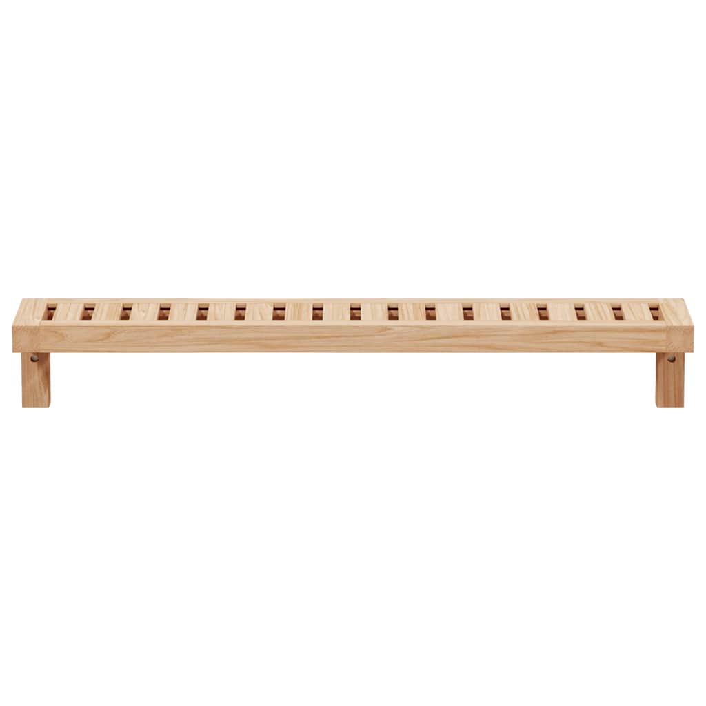 vidaXL Wandhängeregal Natur 62 x 10 x 12,5 cm Massivholz aus Walnuss
