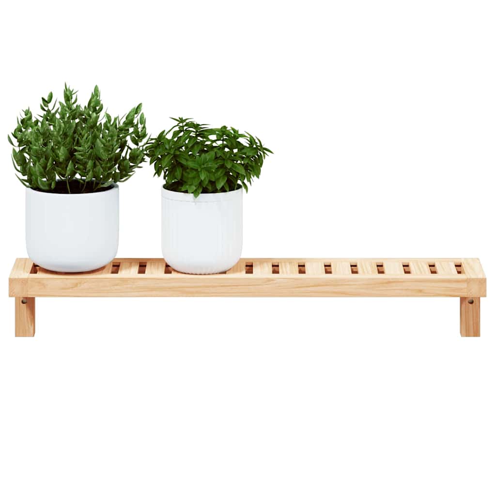 vidaXL Wandhängeregal Natur 62 x 10 x 12,5 cm Massivholz aus Walnuss