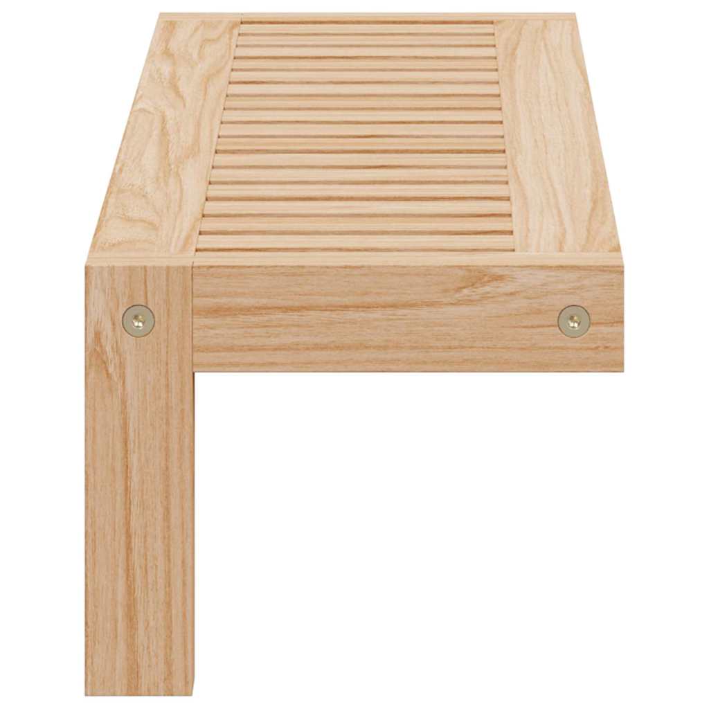 vidaXL Wandhängeregal Natur 62 x 10 x 12,5 cm Massivholz aus Walnuss