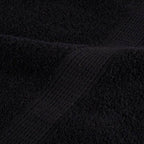 vidaXL Gästetuch SOLUND 25 pcs Schwarz 70 x 140 cm 550 gsm