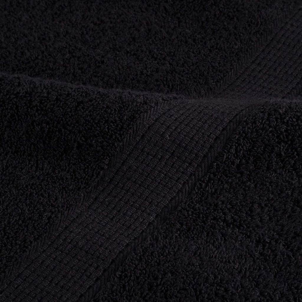 vidaXL Gästetuch SOLUND 25 pcs Schwarz 70 x 140 cm 550 gsm