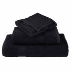 vidaXL Gästetuch SOLUND 25 pcs Schwarz 70 x 140 cm 550 gsm