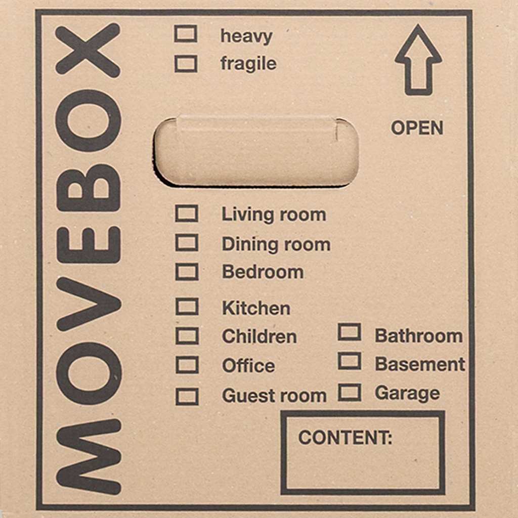 vidaXL Umzugsbox mit Speicher 20 pcs Natur 59 x 31,5 x 31,5 cm Karton