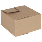 vidaXL Faltbox mit Speicher 50 pcs Natur 15 x 15 x 8 cm Karton