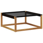 vidaXL Outdoor-Sofagarnitur 19 pcs Natur und Creme Massivholz Akazie