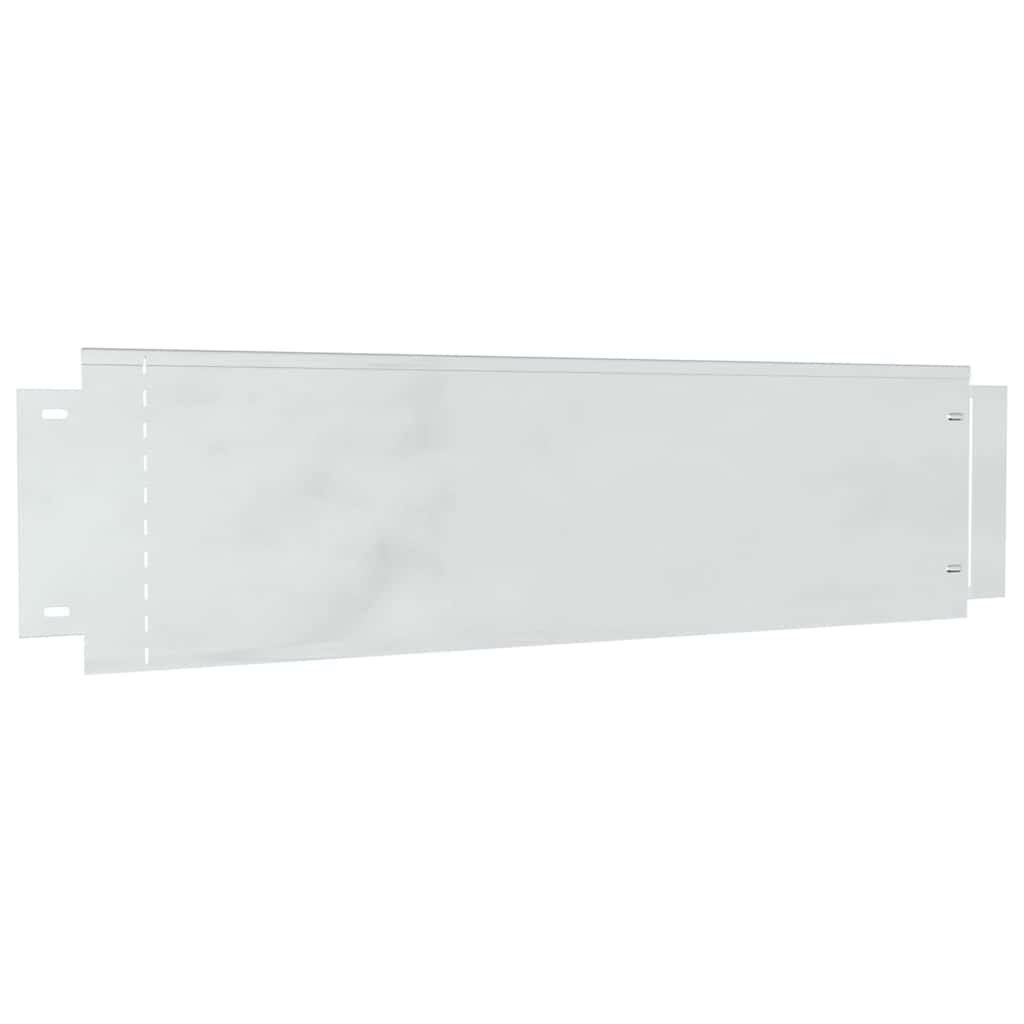 vidaXL Rasenkanten 30 pcs Silber 100 x 25 x 0,07 cm Verzinkter Stahl
