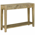 vidaXL Konsolentisch mit Schubladen Natürliches Grau 110 x 30 x 80 cm