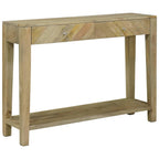 vidaXL Konsolentisch mit Schubladen Natürliches Grau 110 x 30 x 80 cm