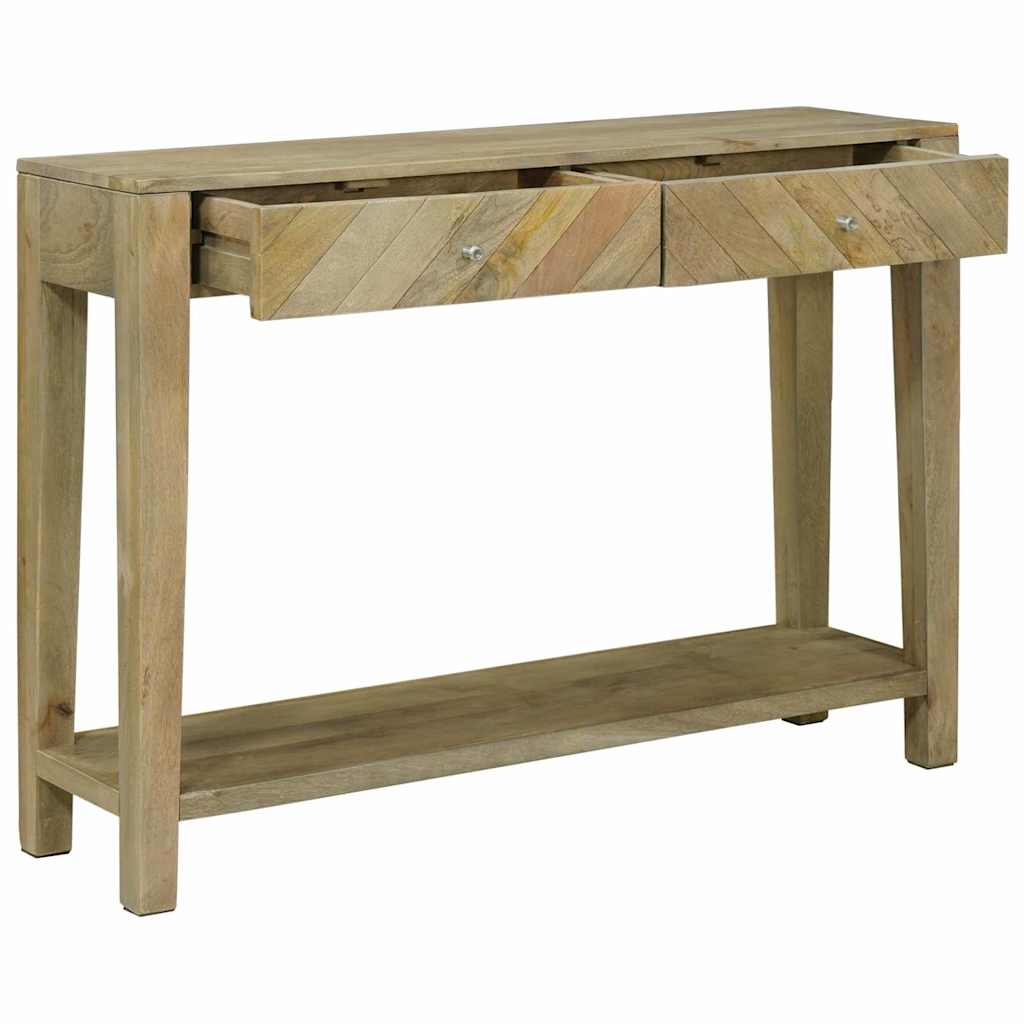 vidaXL Konsolentisch mit Schubladen Natürliches Grau 110 x 30 x 80 cm