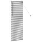 vidaXL Balkenjalousien Silber 130 x 40 cm Aluminium