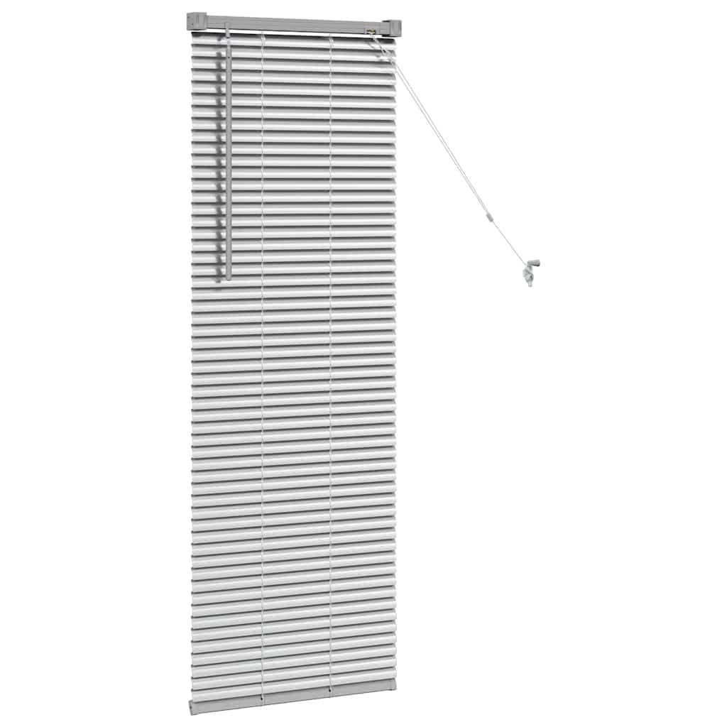 vidaXL Balkenjalousien Silber 130 x 40 cm Aluminium
