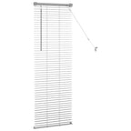 vidaXL Balkenjalousien Silber 130 x 40 cm Aluminium