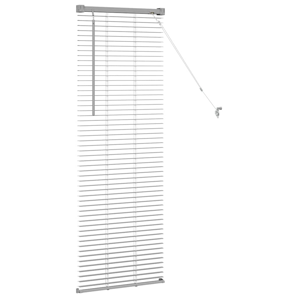 vidaXL Balkenjalousien Silber 130 x 40 cm Aluminium