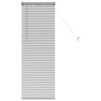 vidaXL Balkenjalousien Silber 130 x 40 cm Aluminium