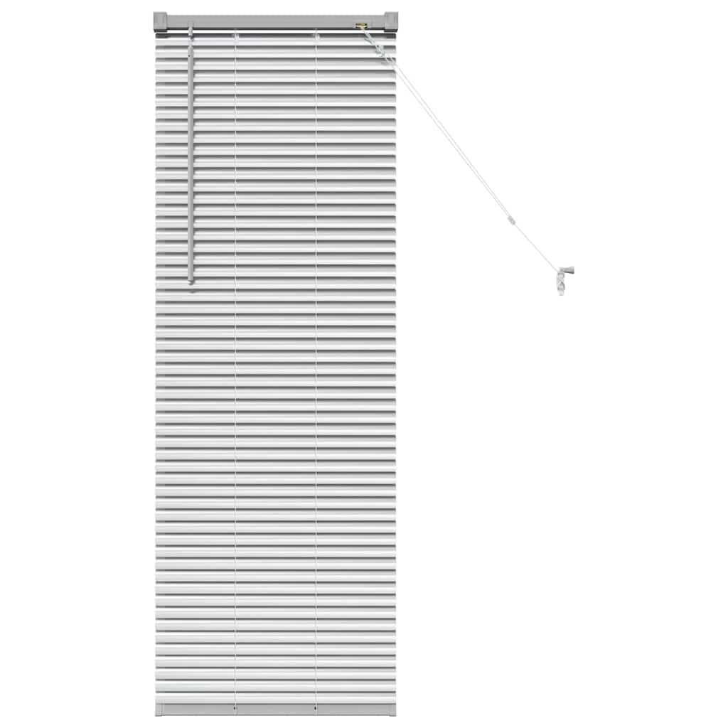 vidaXL Balkenjalousien Silber 130 x 40 cm Aluminium