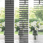 vidaXL Balkenjalousien Dunkelgrau 130 x 85 cm Aluminium