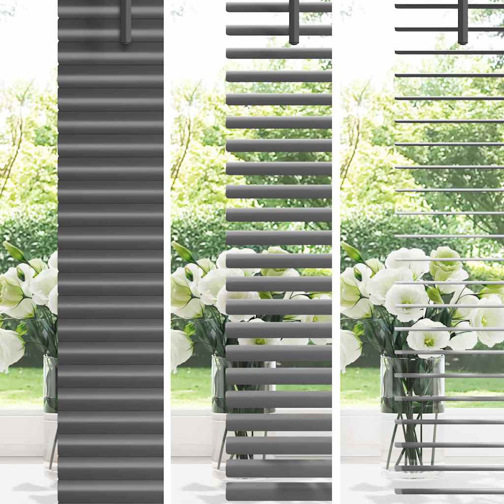 vidaXL Balkenjalousien Dunkelgrau 130 x 85 cm Aluminium