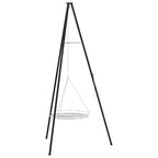 vidaXL Lagerfeuer Stativ 2 pcs Schwarz Stahl