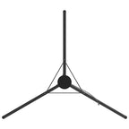 vidaXL Lagerfeuer Stativ 2 pcs Schwarz Stahl