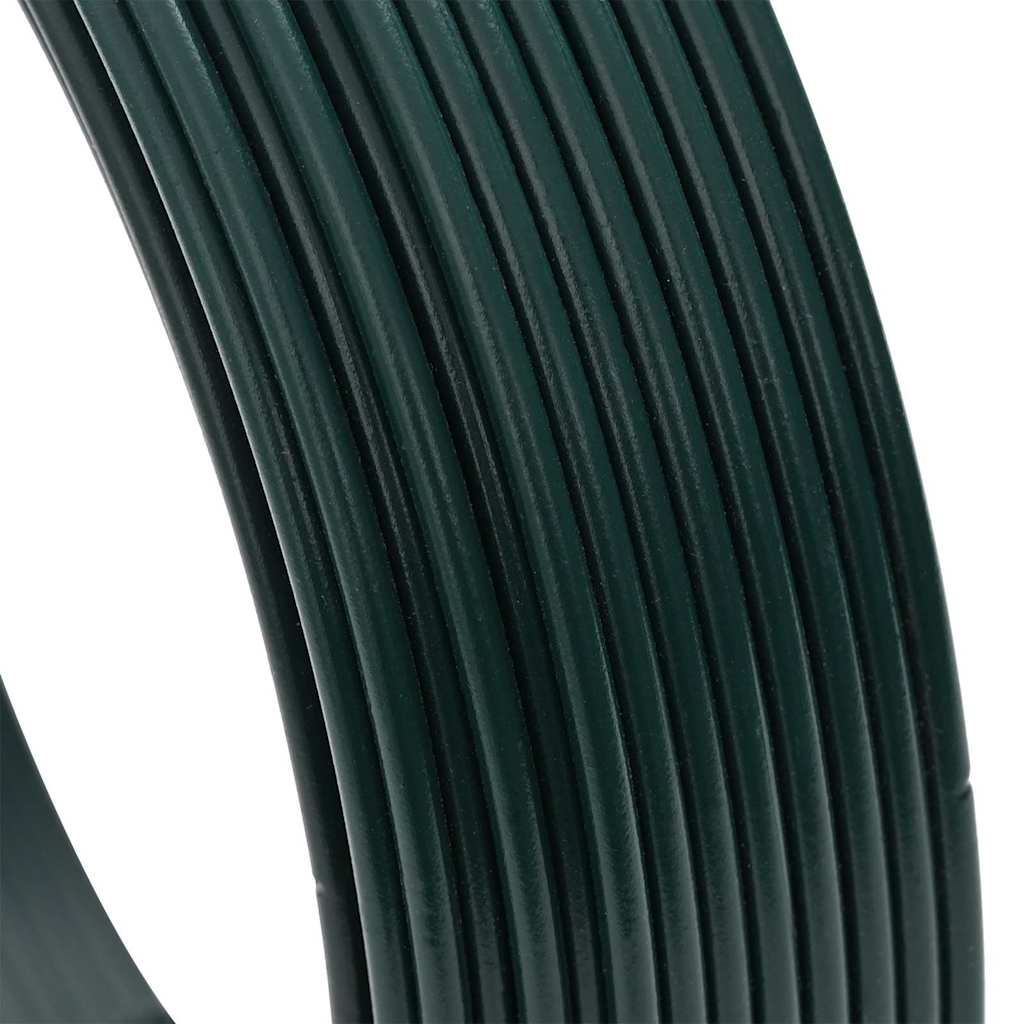 vidaXL Zaunbindedraht Grün 25 m PVC
