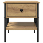 vidaXL Nachttisch Artisan-Eiche 40 x 42 x 45 cm Schichtholz und Metall