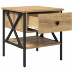 vidaXL Nachttisch mit Schubladen 2 pcs Artisan-Eiche 40 x 42 x 45 cm