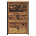 vidaXL Nachttisch Braun 40 x 36 x 60 cm Massives upgecyceltes Holz
