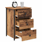 vidaXL Nachttisch Braun 40 x 36 x 60 cm Massives upgecyceltes Holz