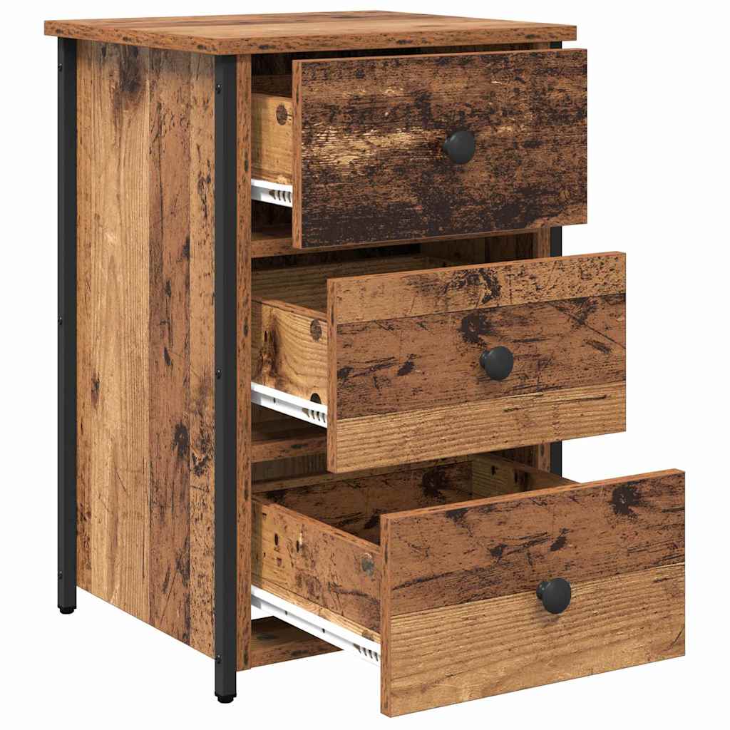 vidaXL Nachttisch mit Schubladen 2 pcs Braun 40 x 36 x 60 cm