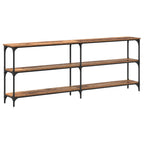vidaXL Konsolentisch Altholz 200 x 29 x 75 cm Sperrholz und Metall