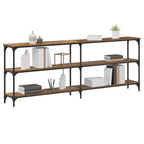 vidaXL Konsolentisch Altholz 200 x 29 x 75 cm Sperrholz und Metall