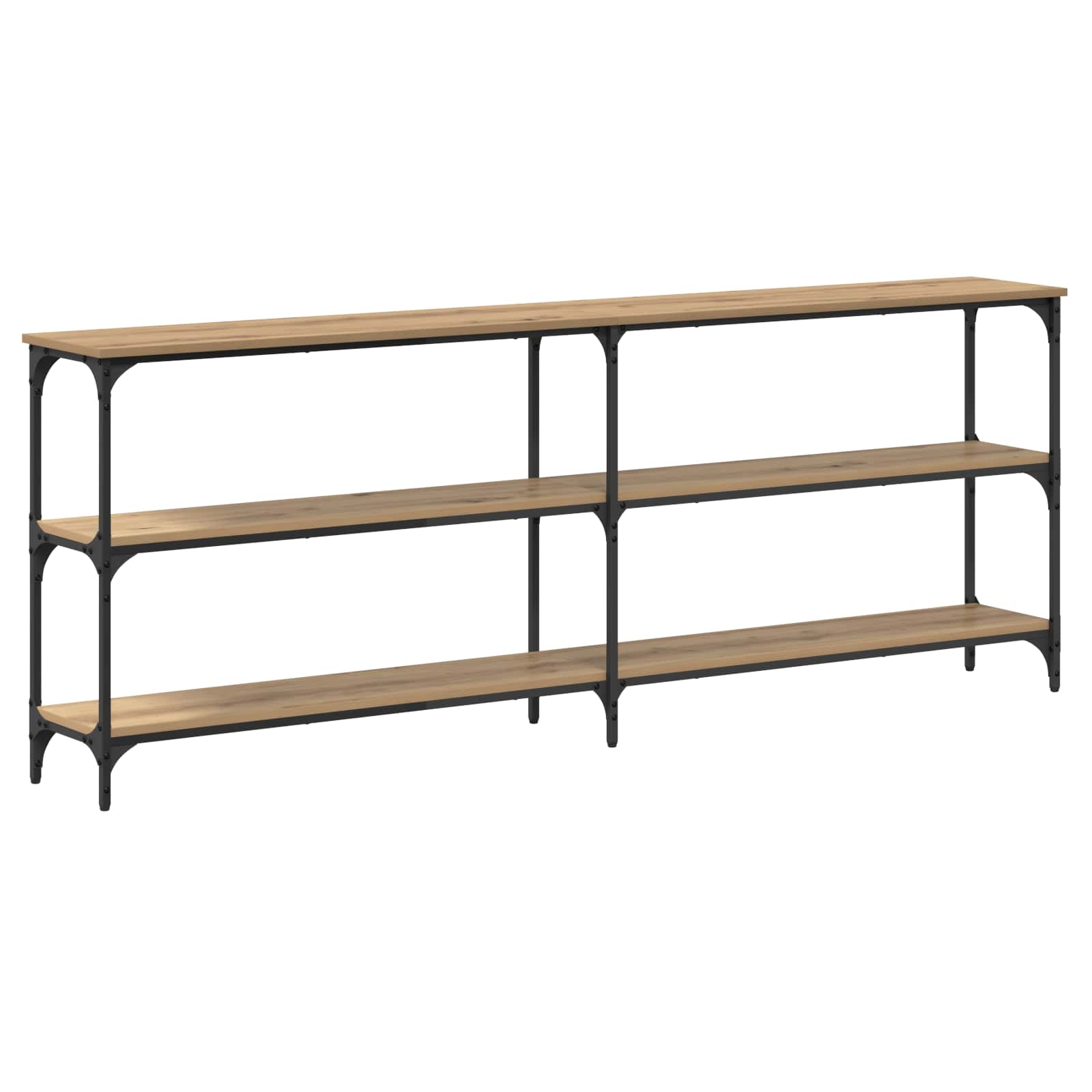 vidaXL Konsolentisch Artisan-Eiche 200 x 29 x 75 cm
