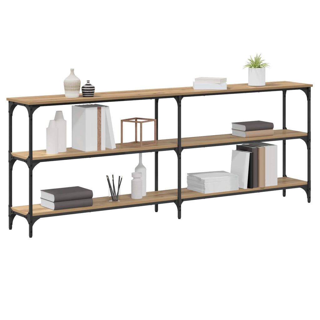 vidaXL Konsolentisch Artisan-Eiche 200 x 29 x 75 cm