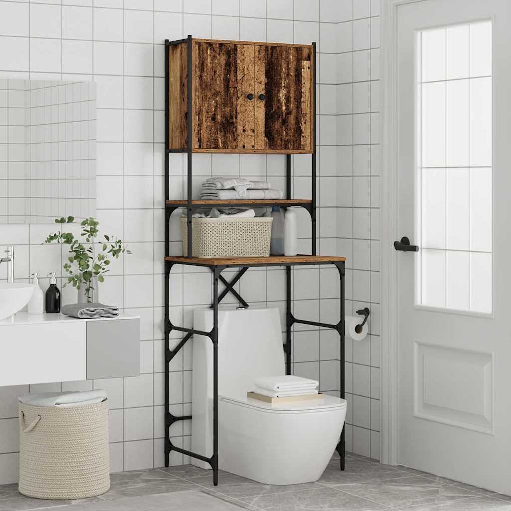 vidaXL Waschmaschinen-Schrank Altholz 68 x 48,5 x 194 cm Holzwerkstoff