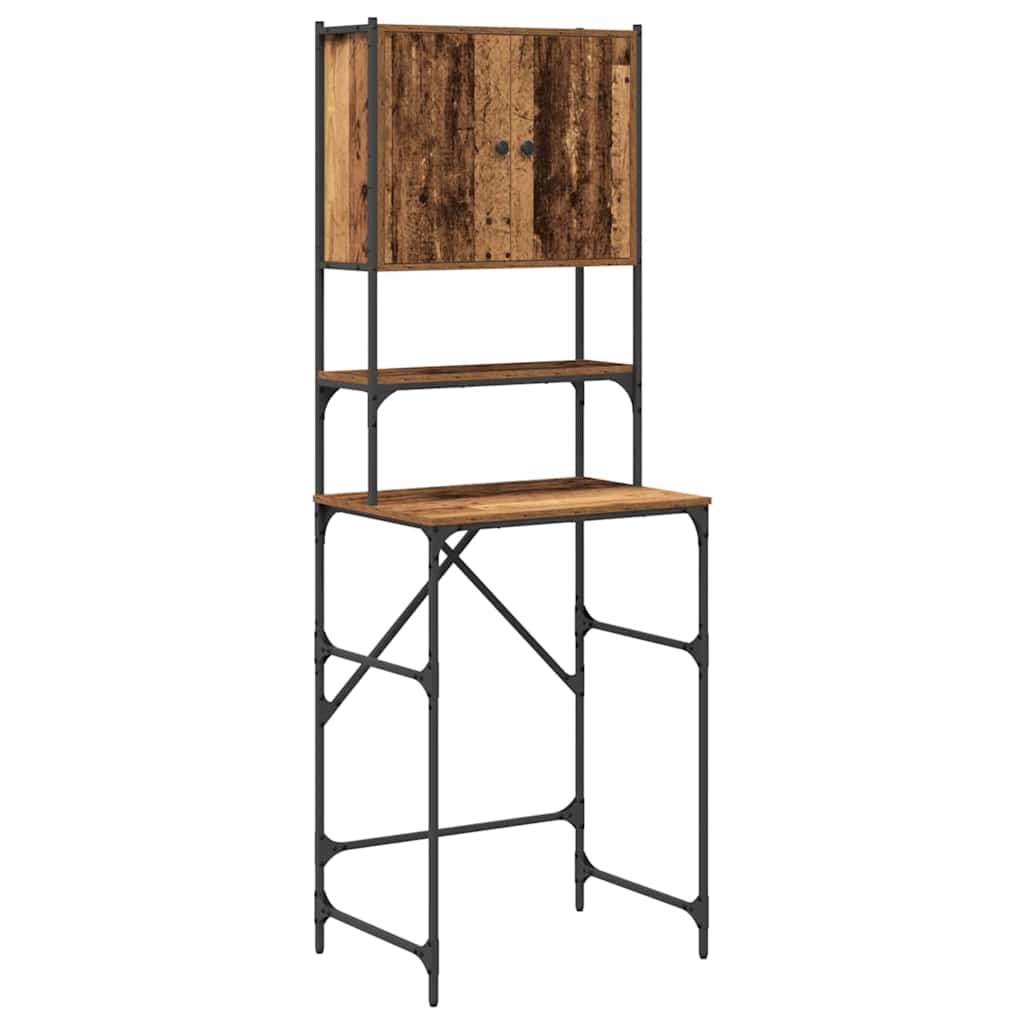 vidaXL Waschmaschinen-Schrank Altholz 68 x 48,5 x 194 cm Holzwerkstoff