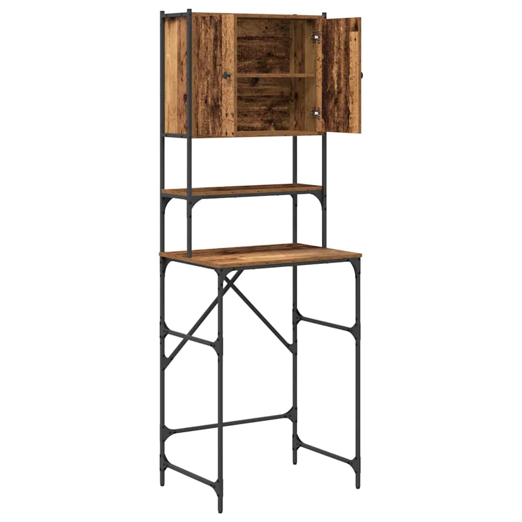 vidaXL Waschmaschinen-Schrank Altholz 68 x 48,5 x 194 cm Holzwerkstoff