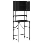vidaXL Waschmaschinen-Schrank Schwarz 0ak 68 x 48,5 x 194 cm