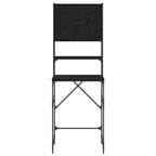 vidaXL Waschmaschinen-Schrank Schwarz 0ak 68 x 48,5 x 194 cm