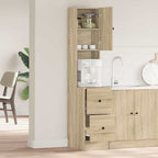vidaXL Küchenschrank mit Regal Beige 35 x 50 x 180 cm Holzwerkstoff
