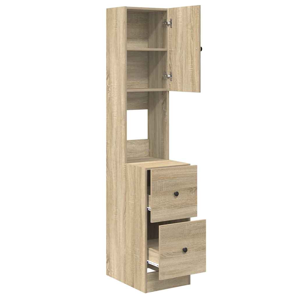vidaXL Küchenschrank mit Regal Beige 35 x 50 x 180 cm Holzwerkstoff