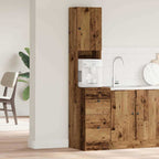 vidaXL Küchenbuffet mit Schubladen mit Regal Altholz 32 x 50 x 180 cm