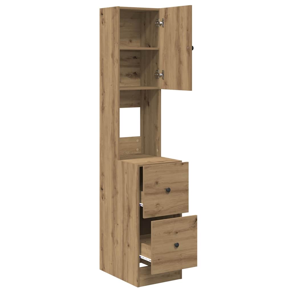 vidaXL Küchenbuffet mit Schubladen Artisan-Eiche 32 x 50 x 180 cm