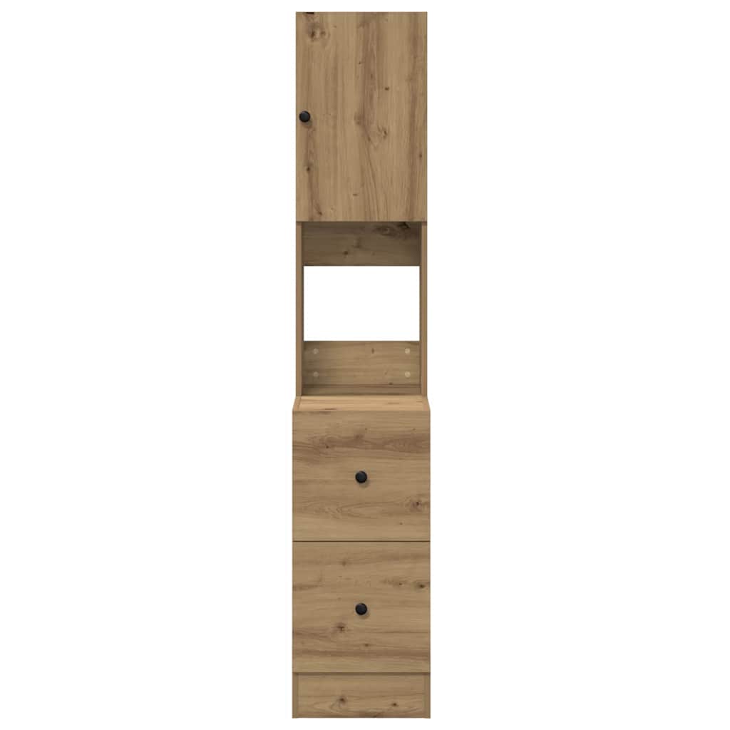 vidaXL Küchenbuffet mit Schubladen Artisan-Eiche 32 x 50 x 180 cm